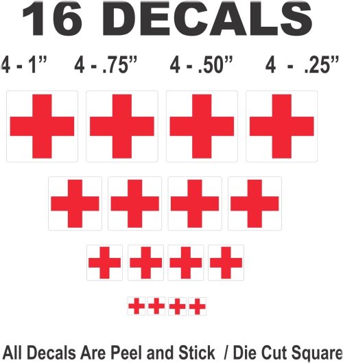 Red Cross Ambulance Decals for Vintage Toy Models and Dioramas