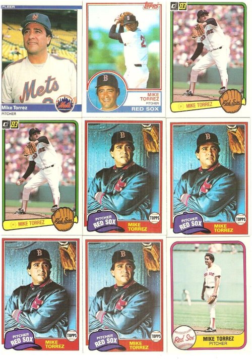 Torrez's Winning Hand Baseball Card Collection