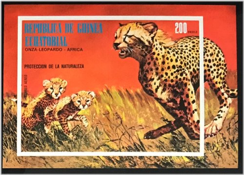 Equatorial Guinea Cheetah Stamp Collection
