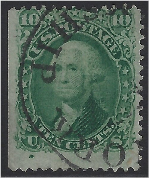 Antique United States Stamp with New York Steamship Cancel