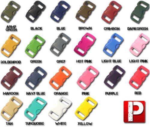 Paracord Bracelet Buckles in Various Pack Sizes