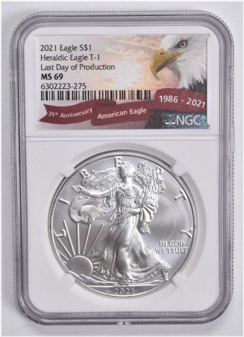 Silver Dollar Eagle 35th Anniversary Edition