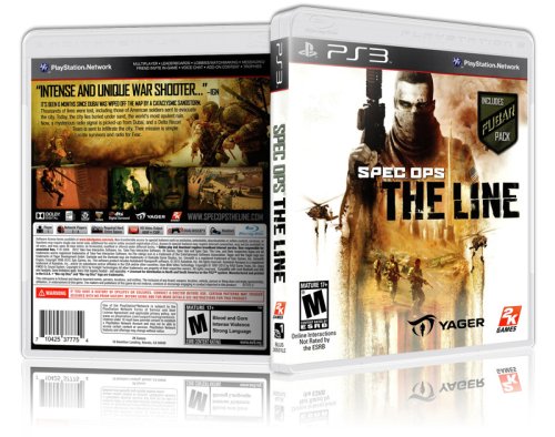 Custom PS3 Cover and Case for Spec Ops: The Line (No Game)