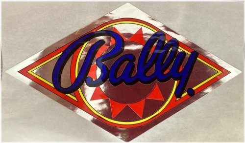 Bally Coin Door Sticker for Pinball Machines