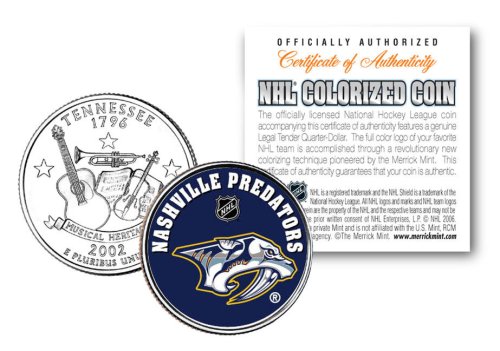 Tennessee Statehood Quarter featuring Nashville Predators NHL Hockey Team