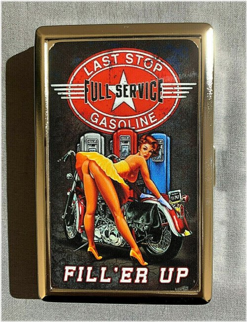 Vintage Pinup Girl Cigarette Case