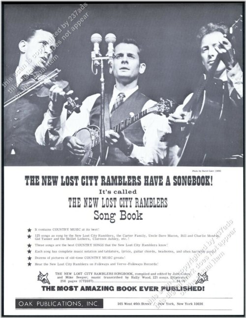 Echoes of Tradition: Vintage Print Ad for The New Lost City Ramblers