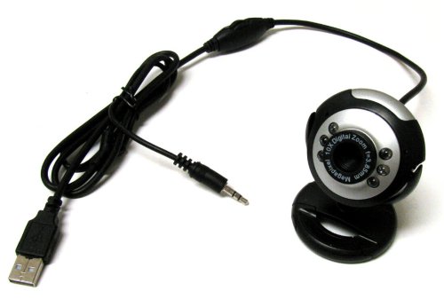 ClearVue Webcam with Built-in Mic and LED Lights