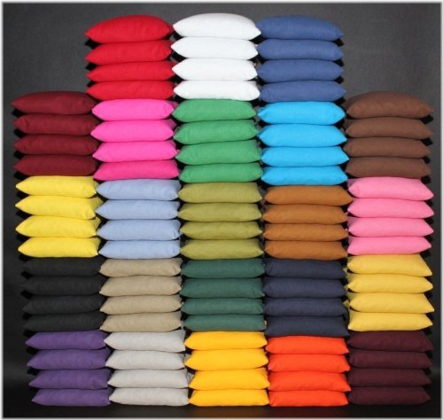 Colorful Resin-Filled Cornhole Bags Set