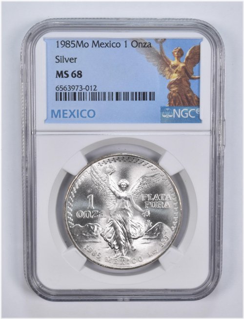 1985 Mexican Onza Libertad NGC Graded Coin