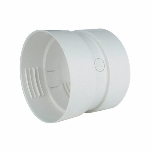 White Lint Duct Connector for 4in. Dryer