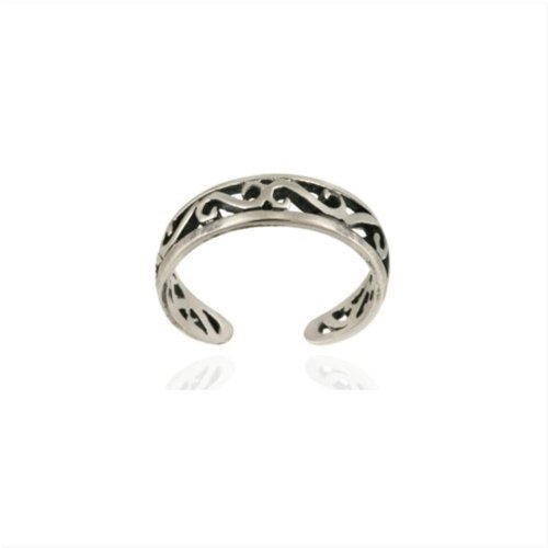 Swirl Silver Toe Ring