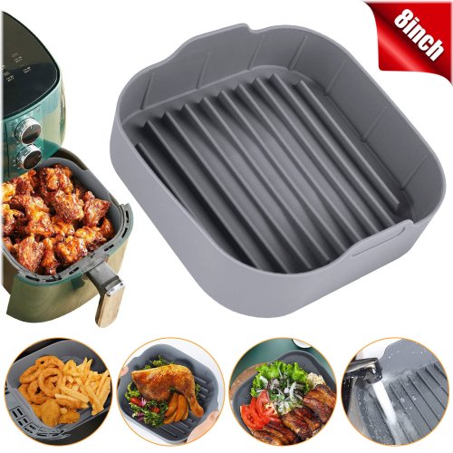 Silicone Air Fryer Liners - Non-Stick Baking Mats for Healthy Cooking