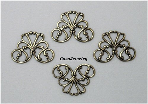 Golden Filigree Vintage Connectors