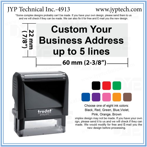 ContactMate Stamp: Multi-Line Address & Contact Info 4913