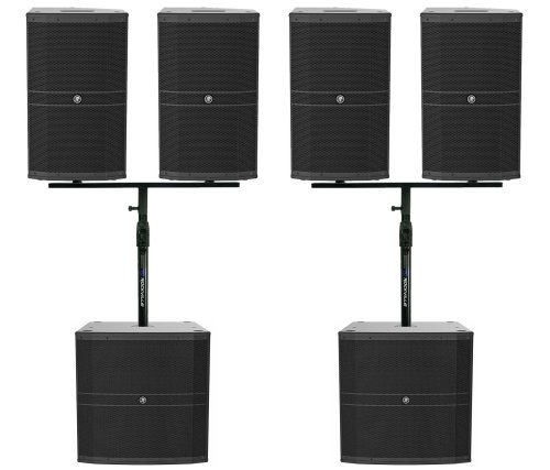 Ultimate DJ Sound System Bundle: High-Powered Speakers and Subwoofers with Air Assist Mounts