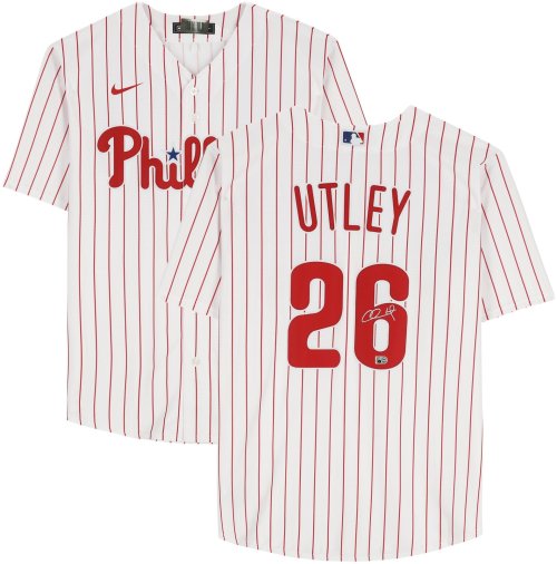 Chase Utley Signed Phillies Jersey