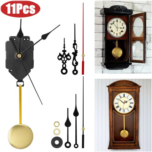 Silent Pendulum Movement Kit for Wall Clock Repair and DIY Projects