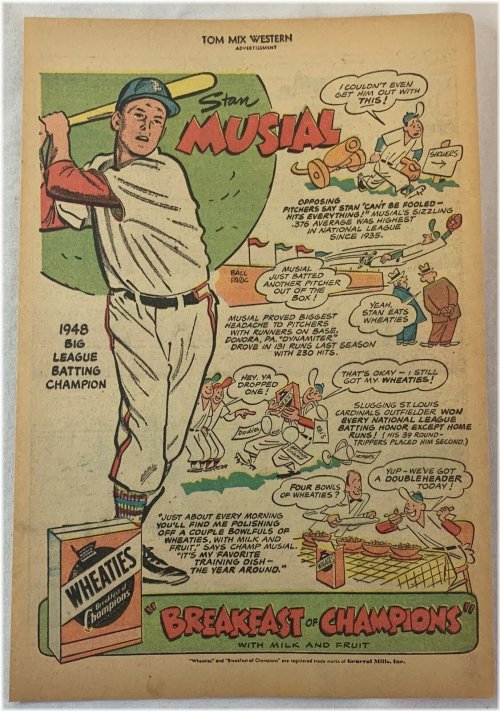 Musial's Wheaties Ad Page