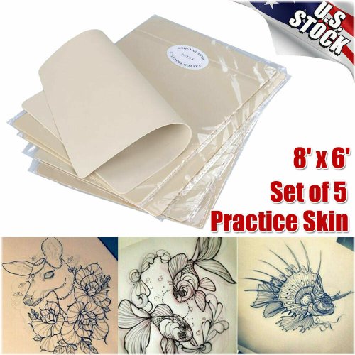 Artificial Canvas Tattoo Practice Set