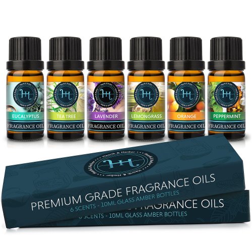 AromaBlend Essential Oil Set - 6 Premium Fragrance Oils for Soap and Candle Making, 10ml Bottles