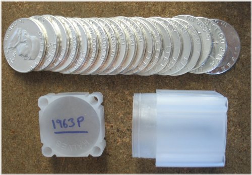 Original Roll 1963-P Ch/Gem BU Franklin Halves