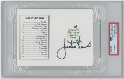 Masterful Autograph by Jordan Spieth
