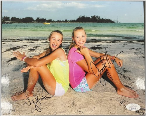 Korda Sisters Signed LPGA Golf Photo with JSA Certification