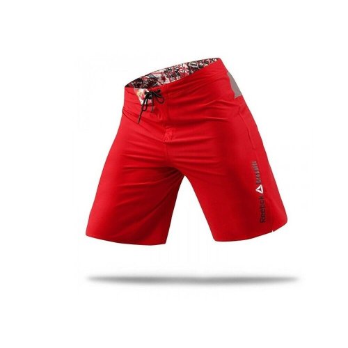 Red Bonded Gusset Training Shorts by Reebok CrossFit