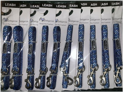 Tiny Paws Blue Dot Leash Set - Pack of 10