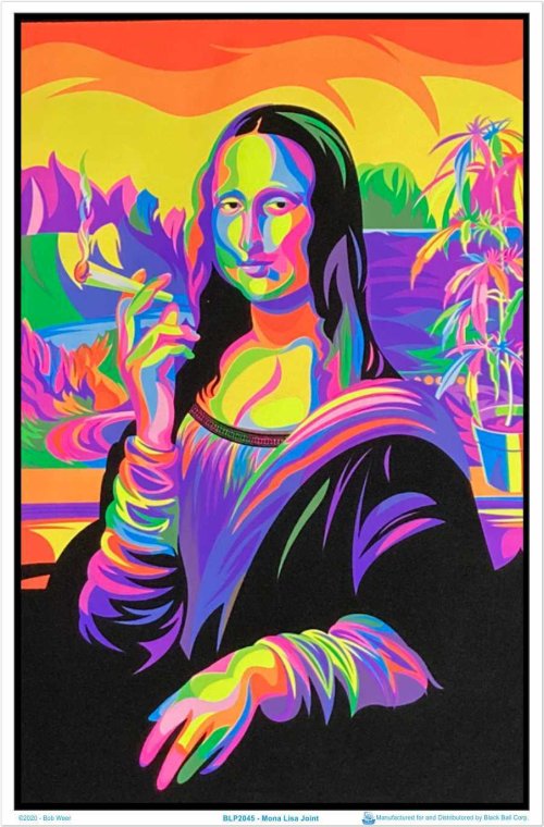 Mona Lisa Illuminated Art Print