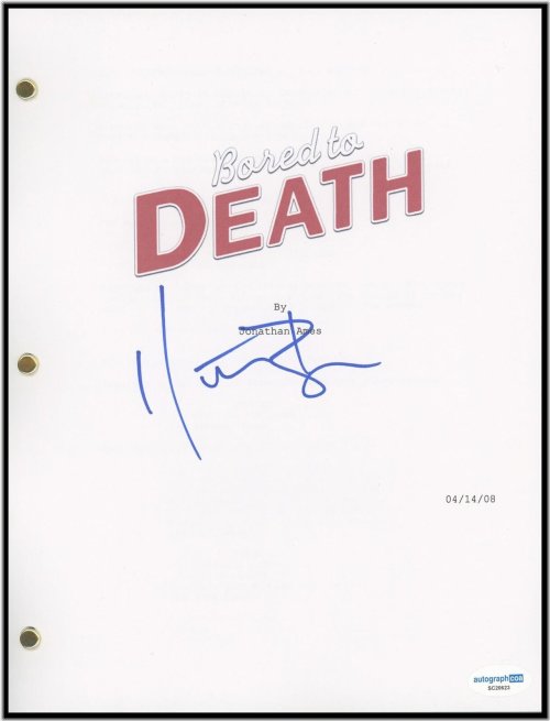 Bored to Death" Autographed Full Pilot Episode Script by Heather Burns