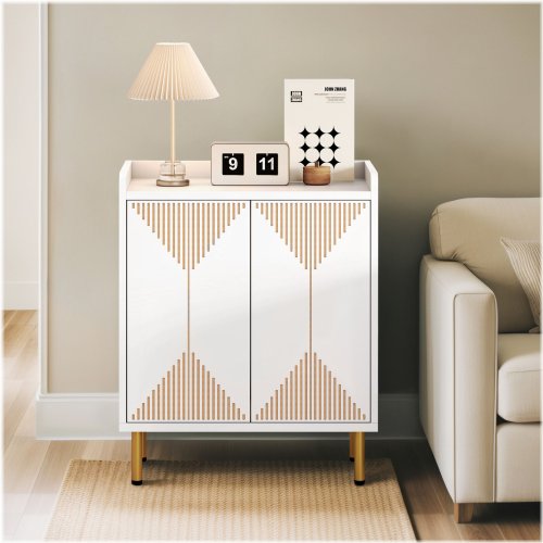 Contemporary Storage Console with Adjustable Shelving