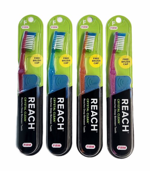 Crystal Clean Firm Bristle Toothbrush Set