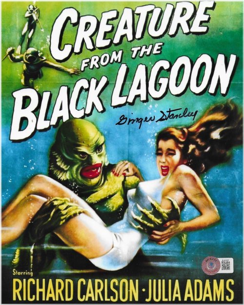 Ginger Stanley Autographed Creature from Black Lagoon Photo