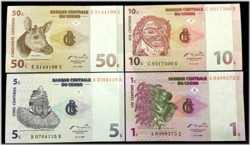 African Centime Banknote Set