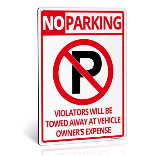 Anley Weatherproof Aluminum Warning Sign - 14x10 Inches