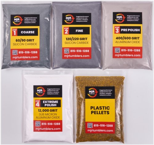 Rock Polisher Grit Refill Kit