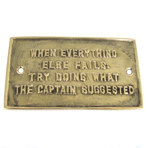 Nautical Captain's Plaque