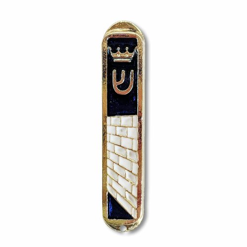 Golden Jerusalem Car Mezuzah