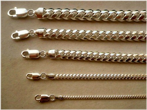 Silver Miami Cuban Link Chains