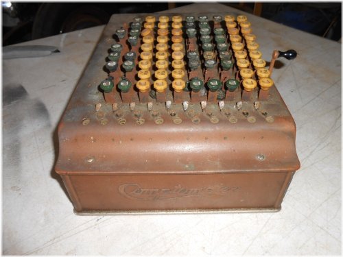 Metal Comptometer Calculator - Vintage Office Artifact