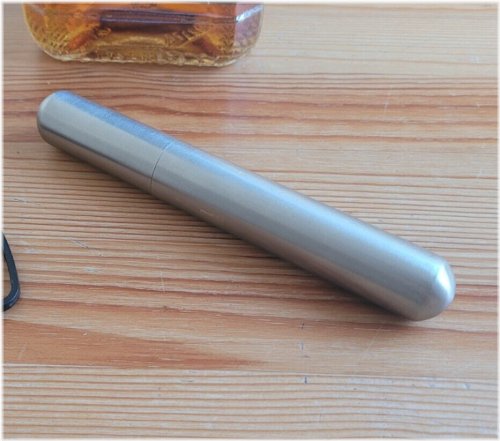 Stainless Steel Cigar Tube & Holder