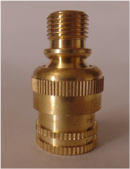 Brass Knurled Lamp Swivel