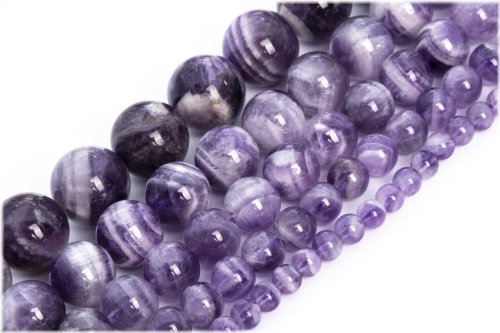 Amethyst Round Beads Set