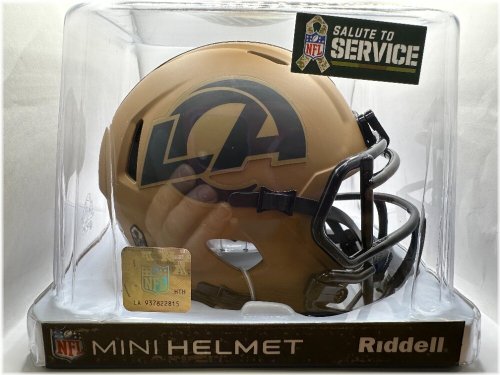 Los Angeles Rams 2023 Salute To Service Alternate Riddell Speed Mini Helmet