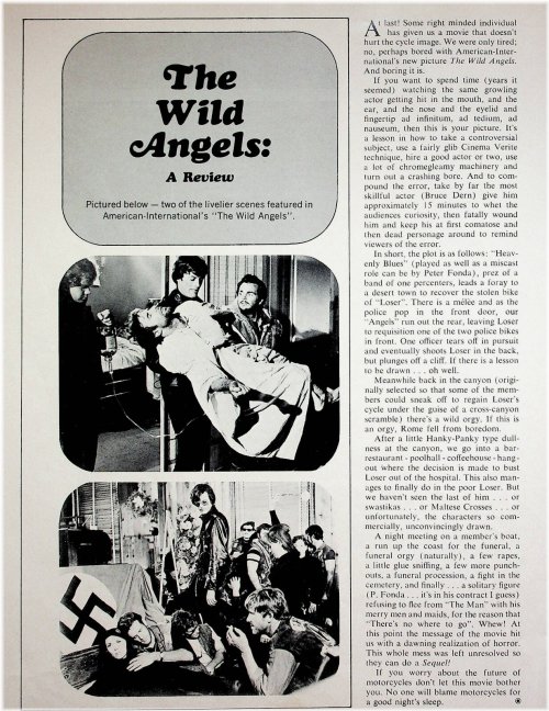 Vintage Biker Film Review