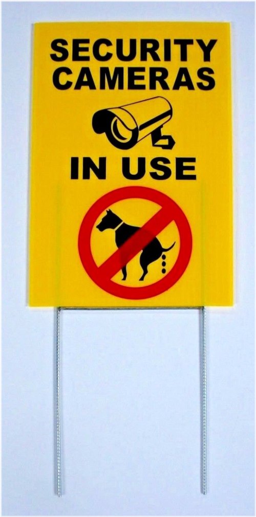 Paws-Free Zone Sign