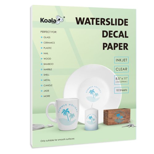 Clear Waterslide Decal Paper