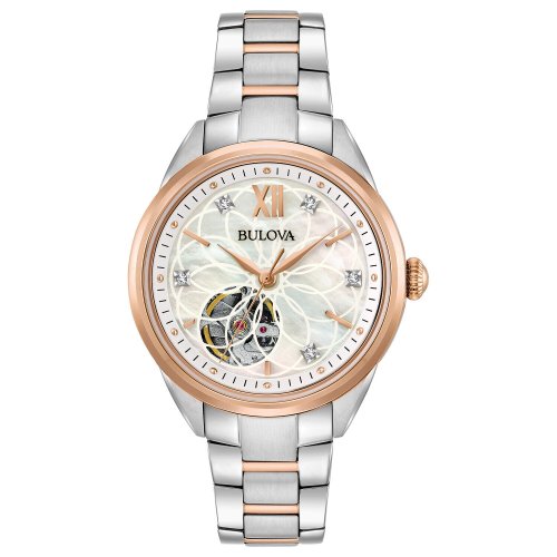 Diamond Accent Two-Tone Automatic Watch by Bulova